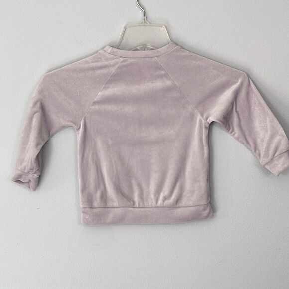 Hello Kitty Toddler Girls Purple Lavender Long Sleeve Soft Velour Sweatshirt 3T - Picture 2 of 16